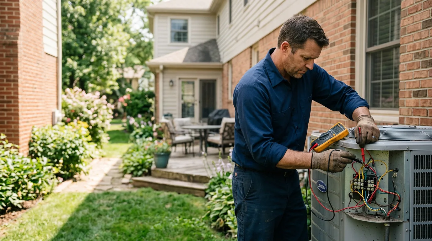 HVAC technician working near Augusta, WI